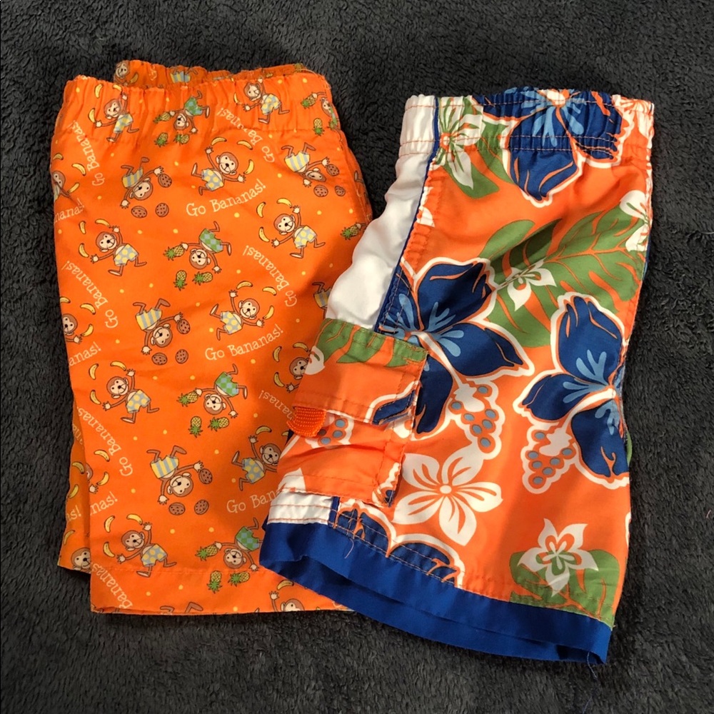 ‼️SOLD‼️Go Bananas” Monkey & Banana Design • Baby swim trunks (12M) - Picture 7 of 7